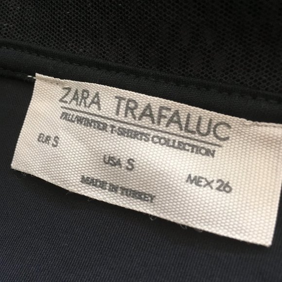 Zara Black Long Mesh Sport Hooded Jacket High Low - Picture 11 of 11